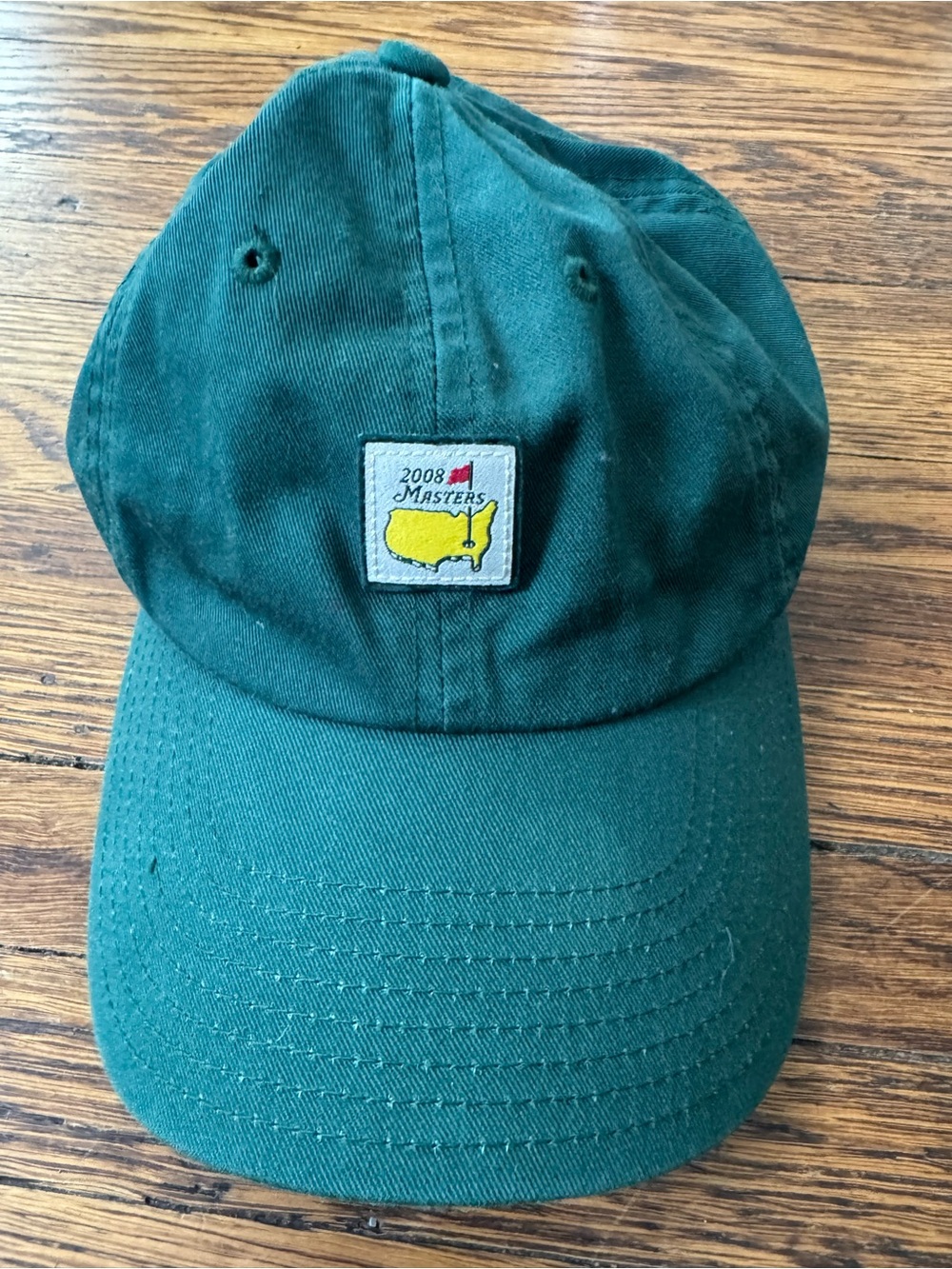American Needle 2008 Masters Golf Hat Green Strap Augusta National Collectible